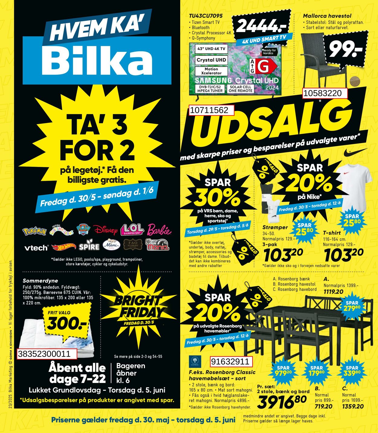 Tilbud Bilka - Næste uges Bilka avis - Elektronik, Bolig, Have & Tekstil 30 maj, 2025 - 5 jun, 2025