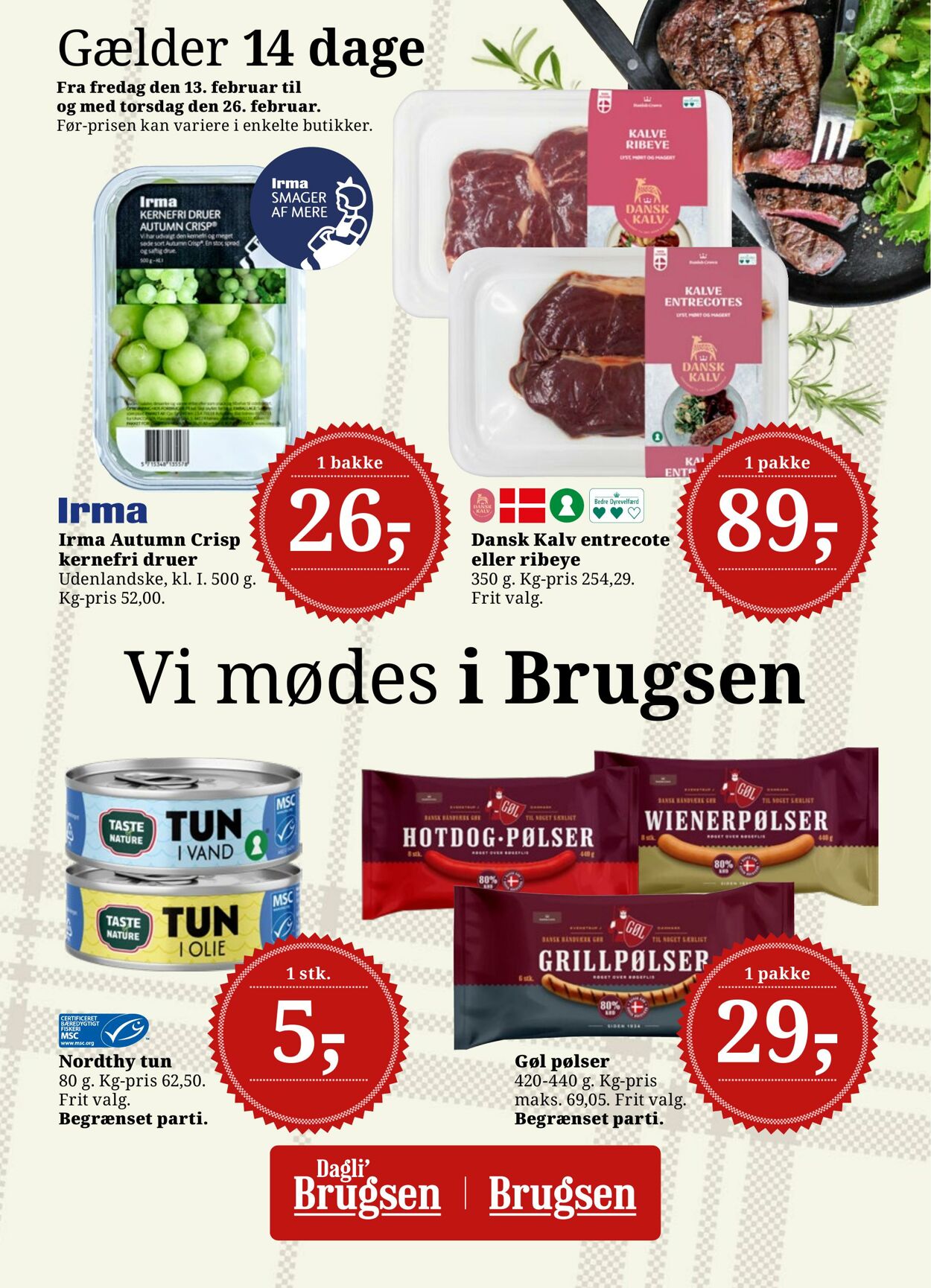 Tilbud Dagli’Brugsen 13.02.2026 - 26.02.2026
