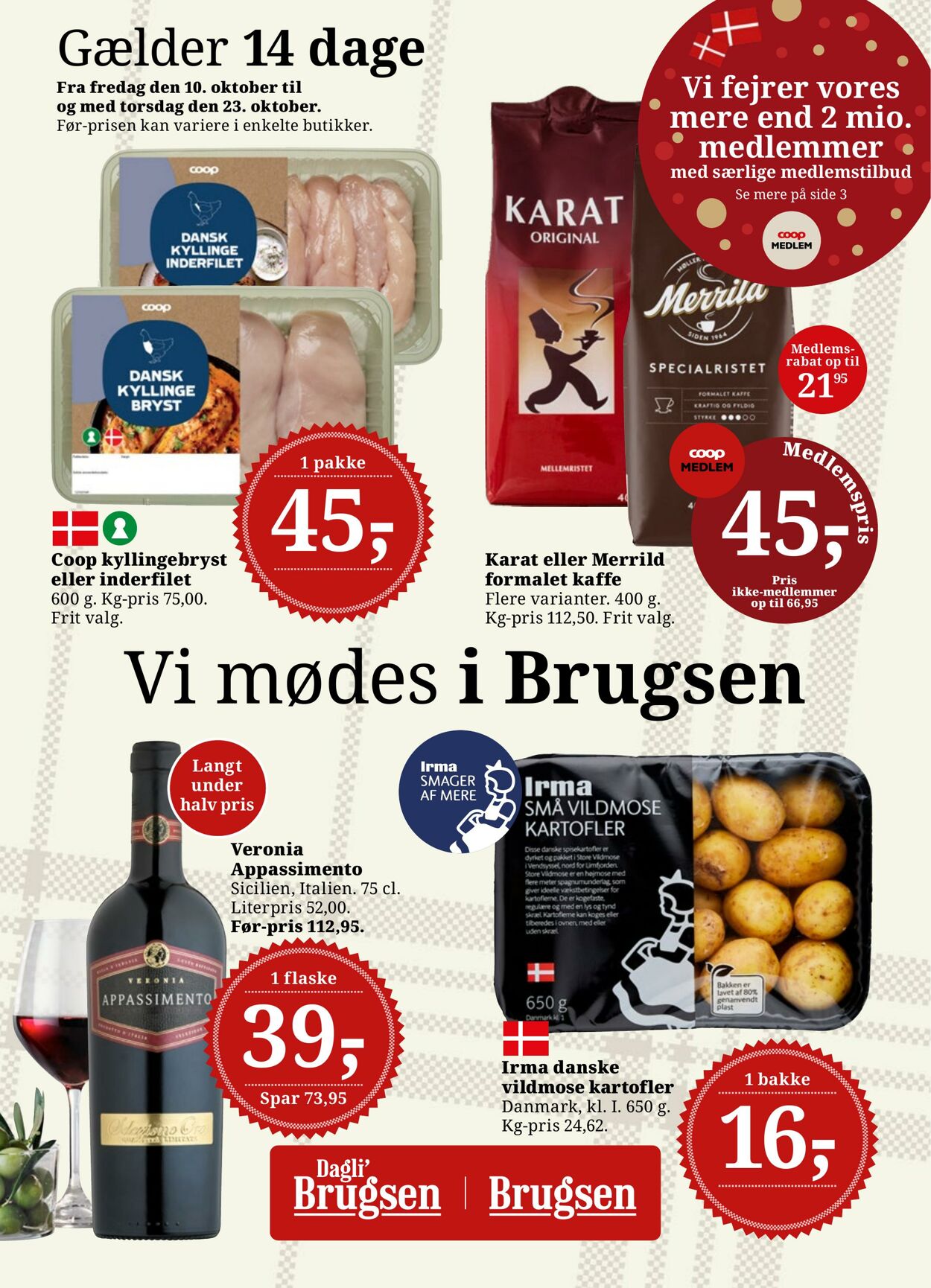 Tilbud Dagli’Brugsen 10.10.2025 - 23.10.2025