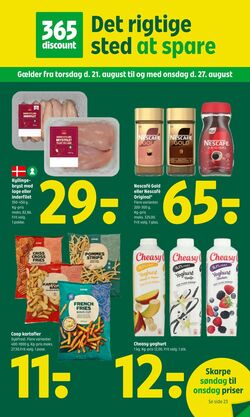 Tilbud Fakta-Coop 365discount 21.08.2025 - 27.08.2025