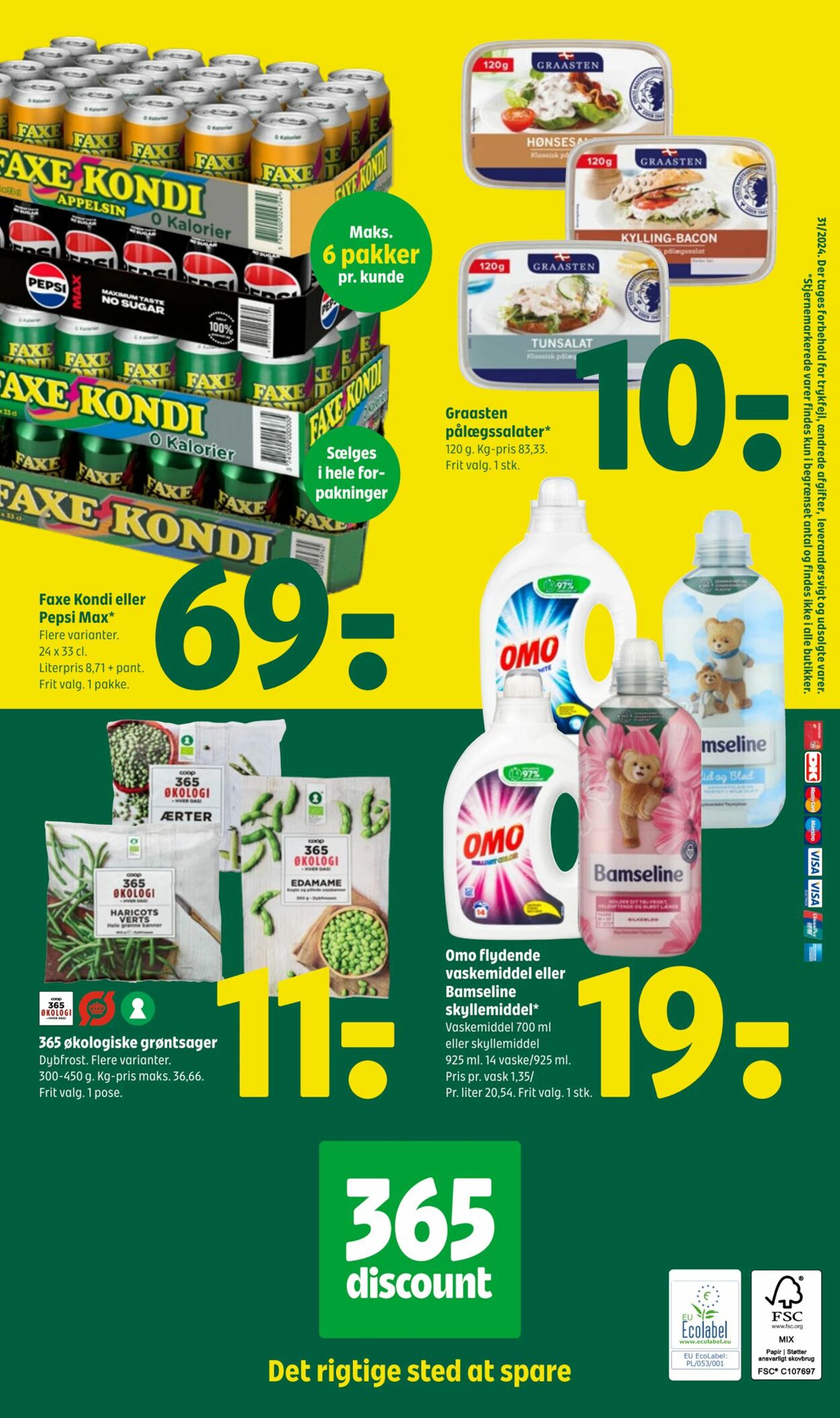 Tilbud Fakta-Coop 365discount 01.08.2024 - 07.08.2024