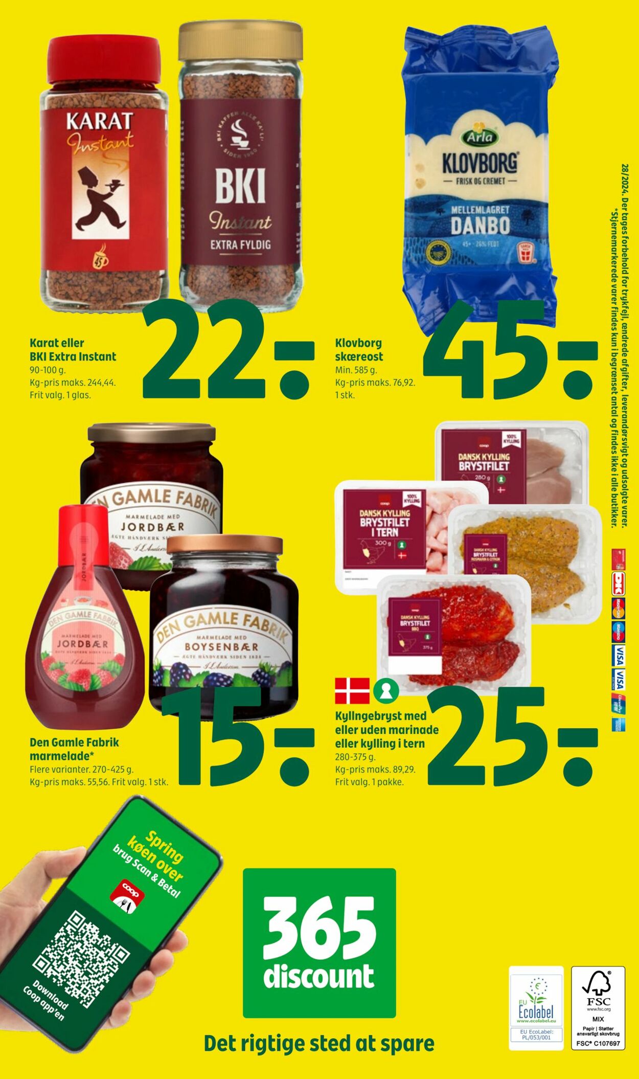 Tilbud Fakta-Coop 365discount 18.07.2024 - 24.07.2024