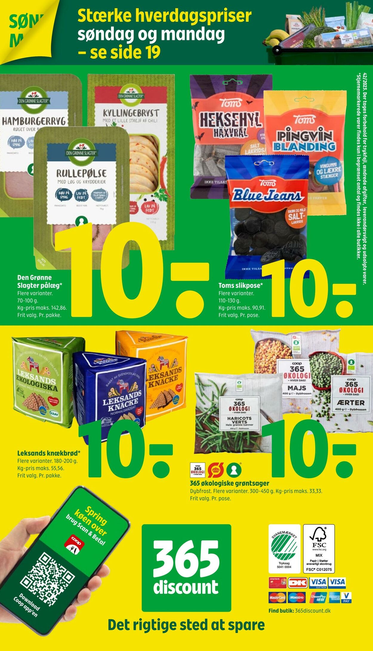 Tilbud Fakta-Coop 365discount 19.10.2023 - 25.10.2023