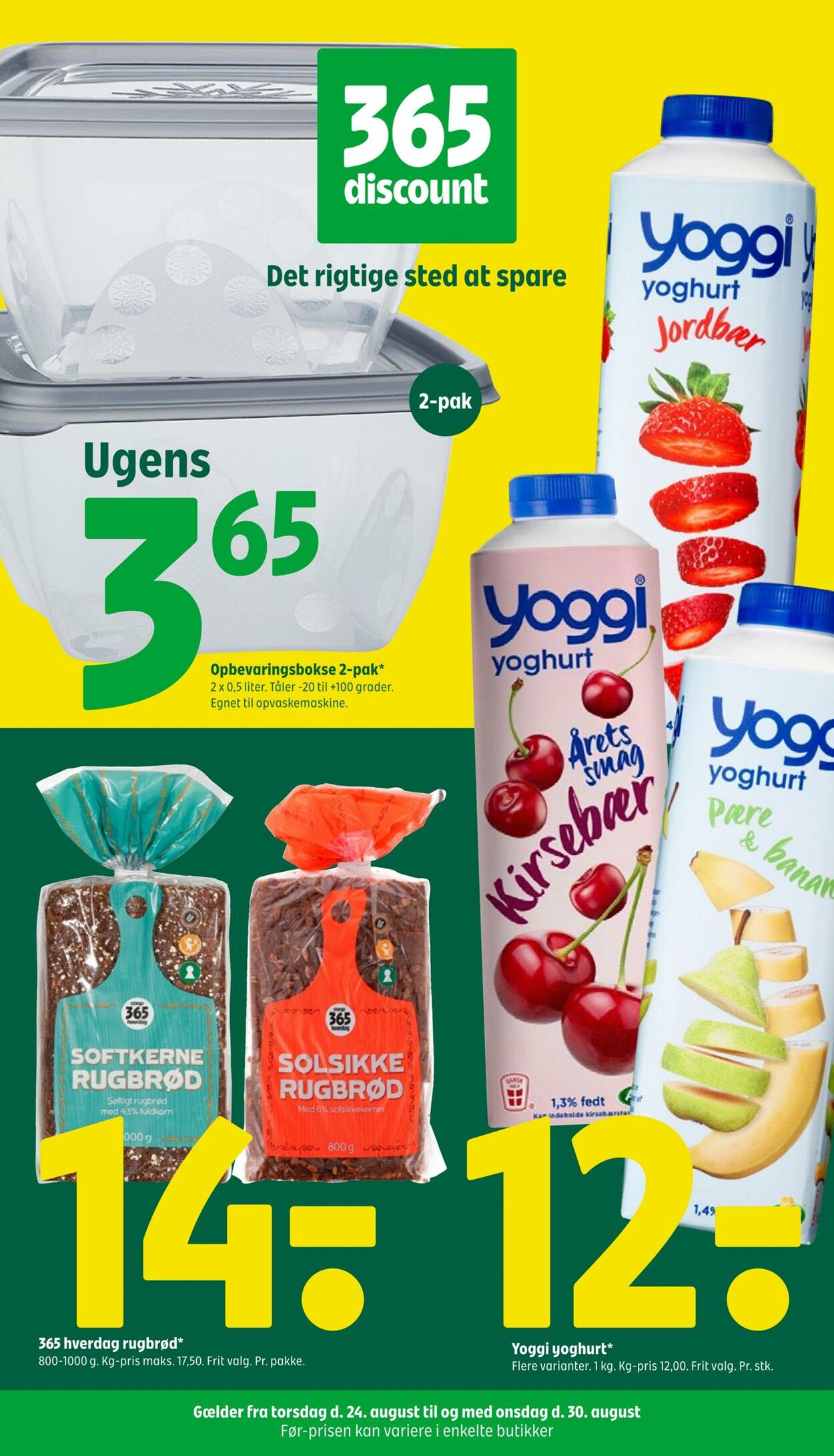 Tilbud Fakta-Coop 365discount 24.08.2023 - 30.08.2023