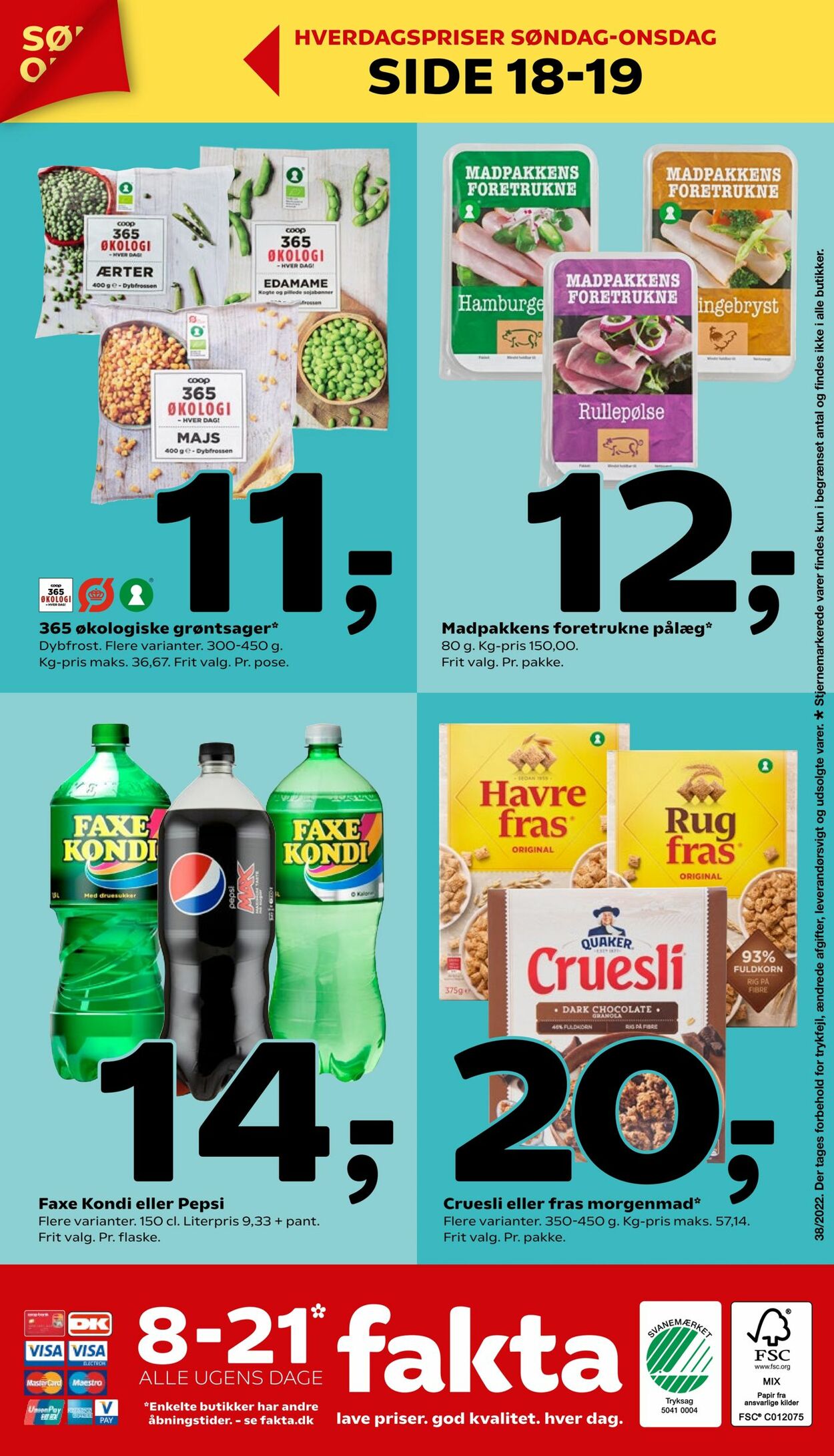 Tilbud Fakta-Coop 365discount 22.09.2022 - 28.09.2022