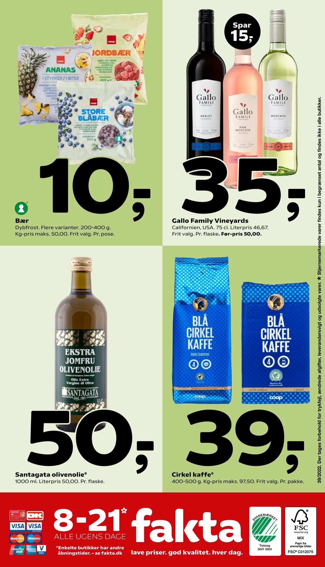 Tilbud Fakta-Coop 365discount 29.09.2022 - 05.10.2022