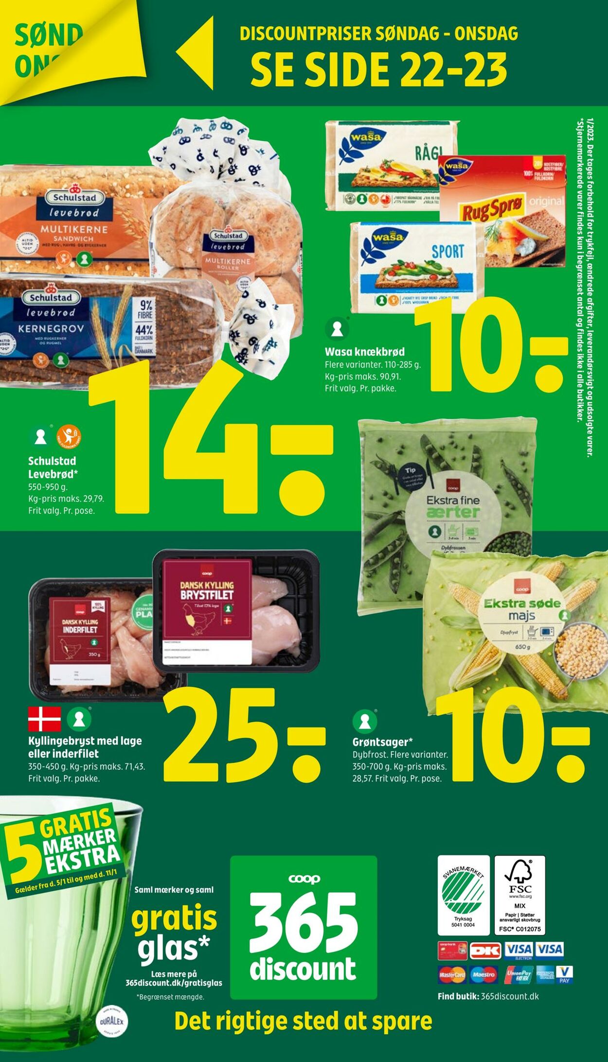 Tilbud Fakta-Coop 365discount 05.01.2023 - 11.01.2023