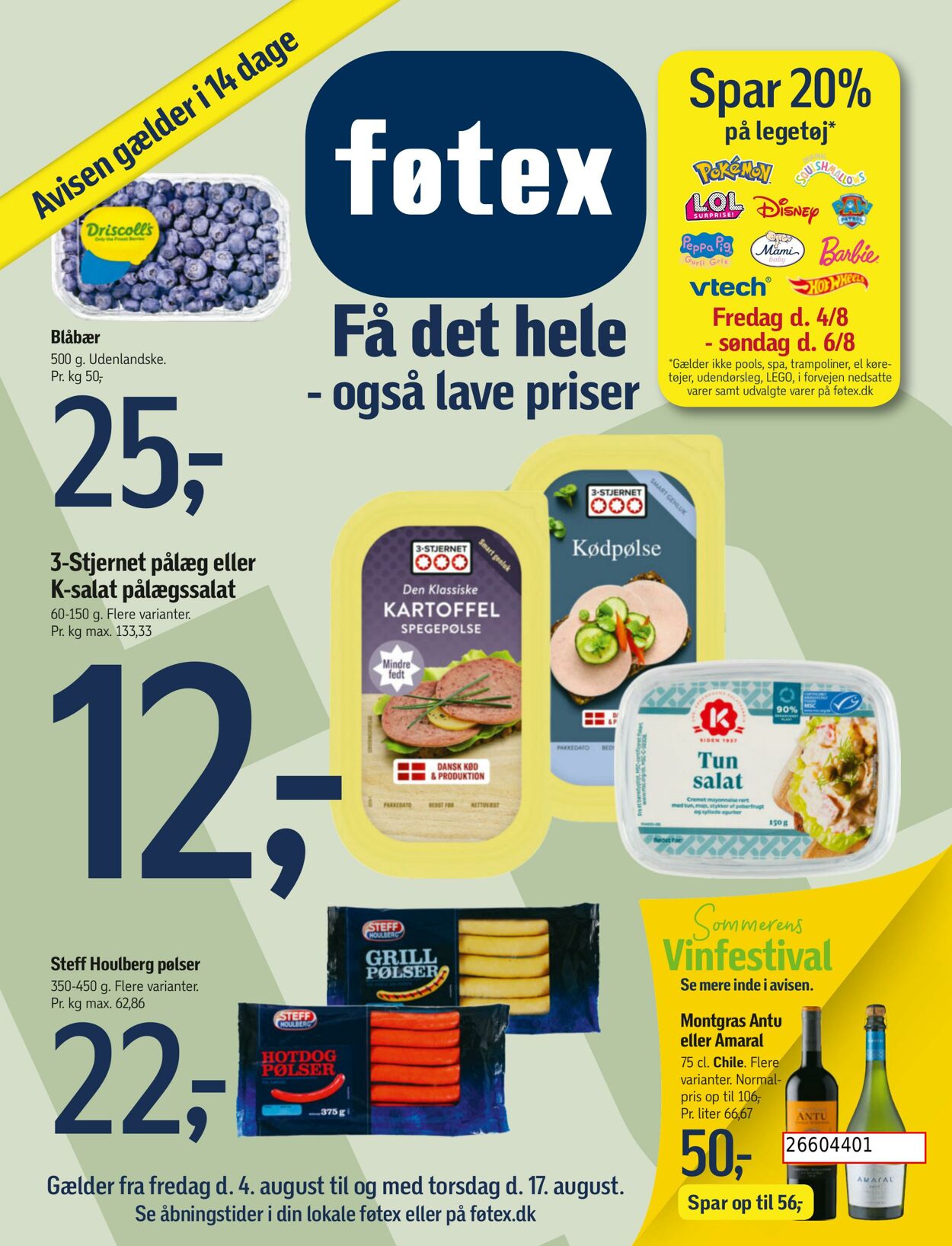 Tilbud føtex 04.08.2023 - 17.08.2023