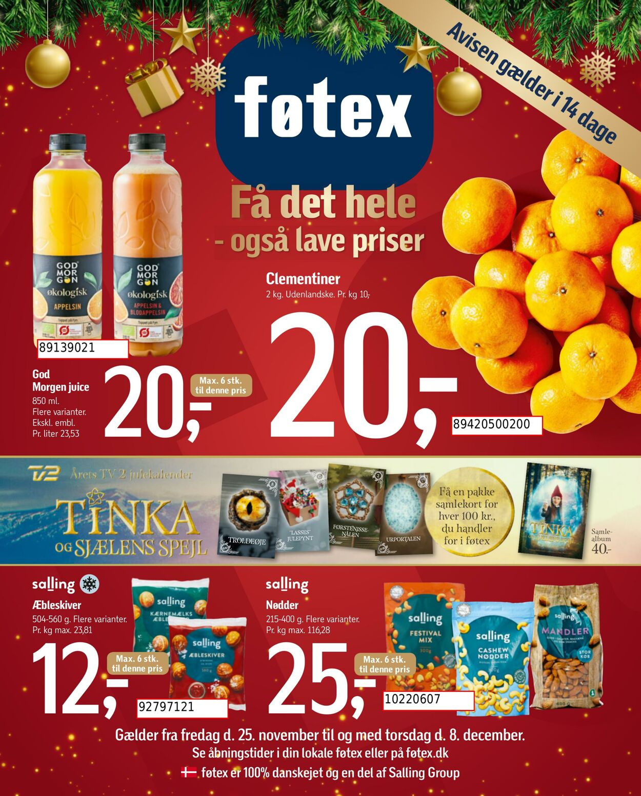 Tilbud føtex 25.11.2022 - 08.12.2022