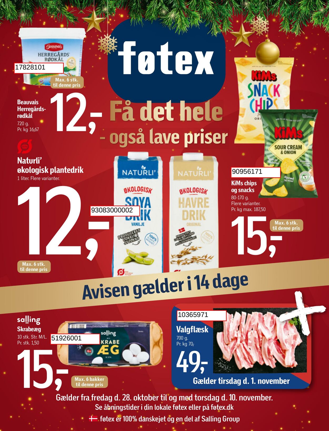 Tilbud føtex 28.10.2022 - 10.11.2022