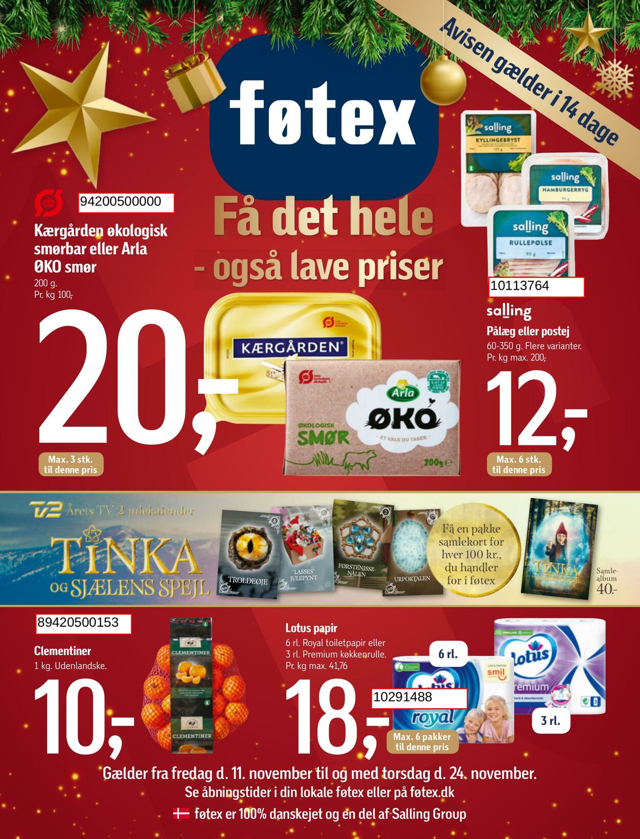 Tilbud føtex 11.11.2022 - 24.11.2022