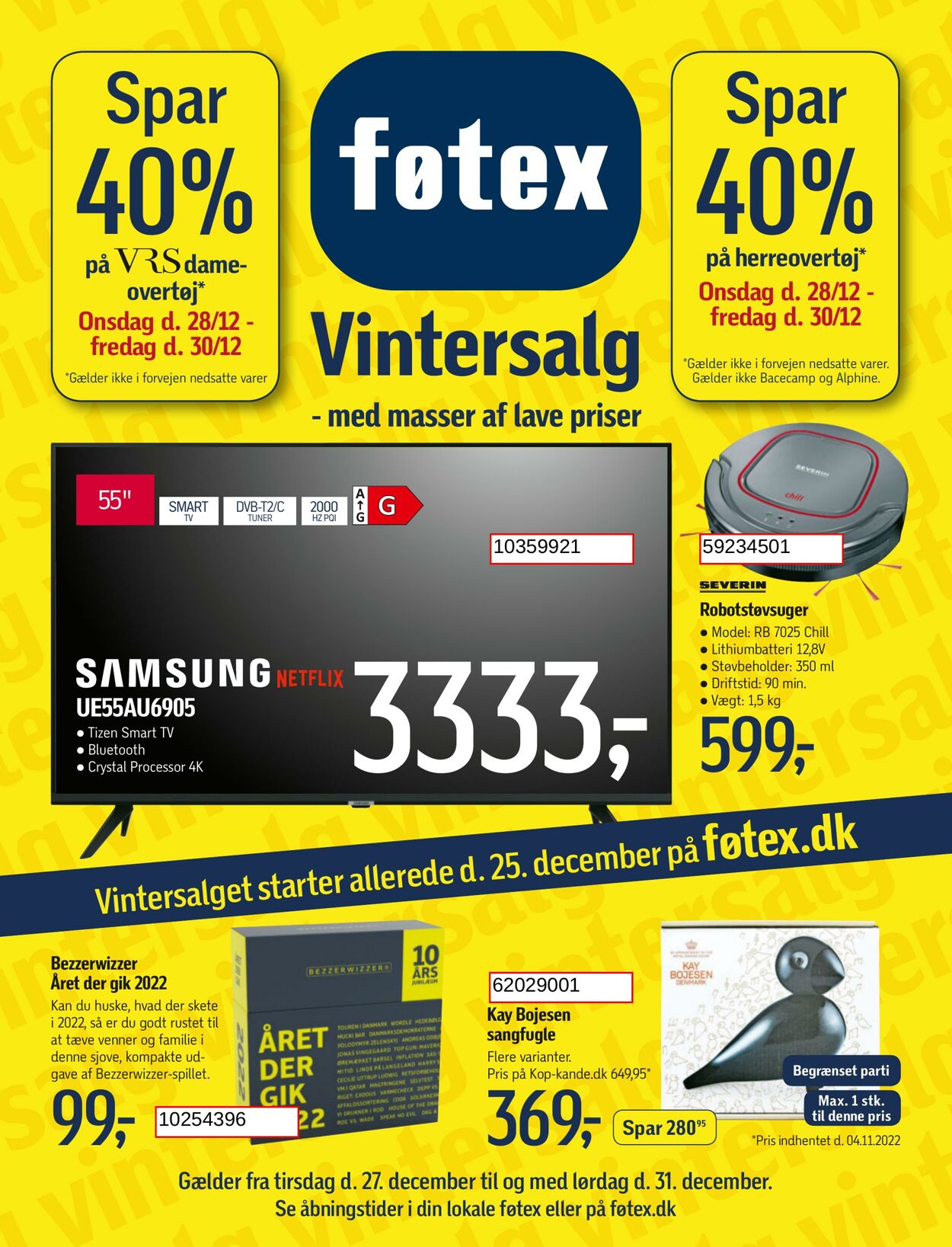 Tilbud føtex 27.12.2022 - 31.12.2022