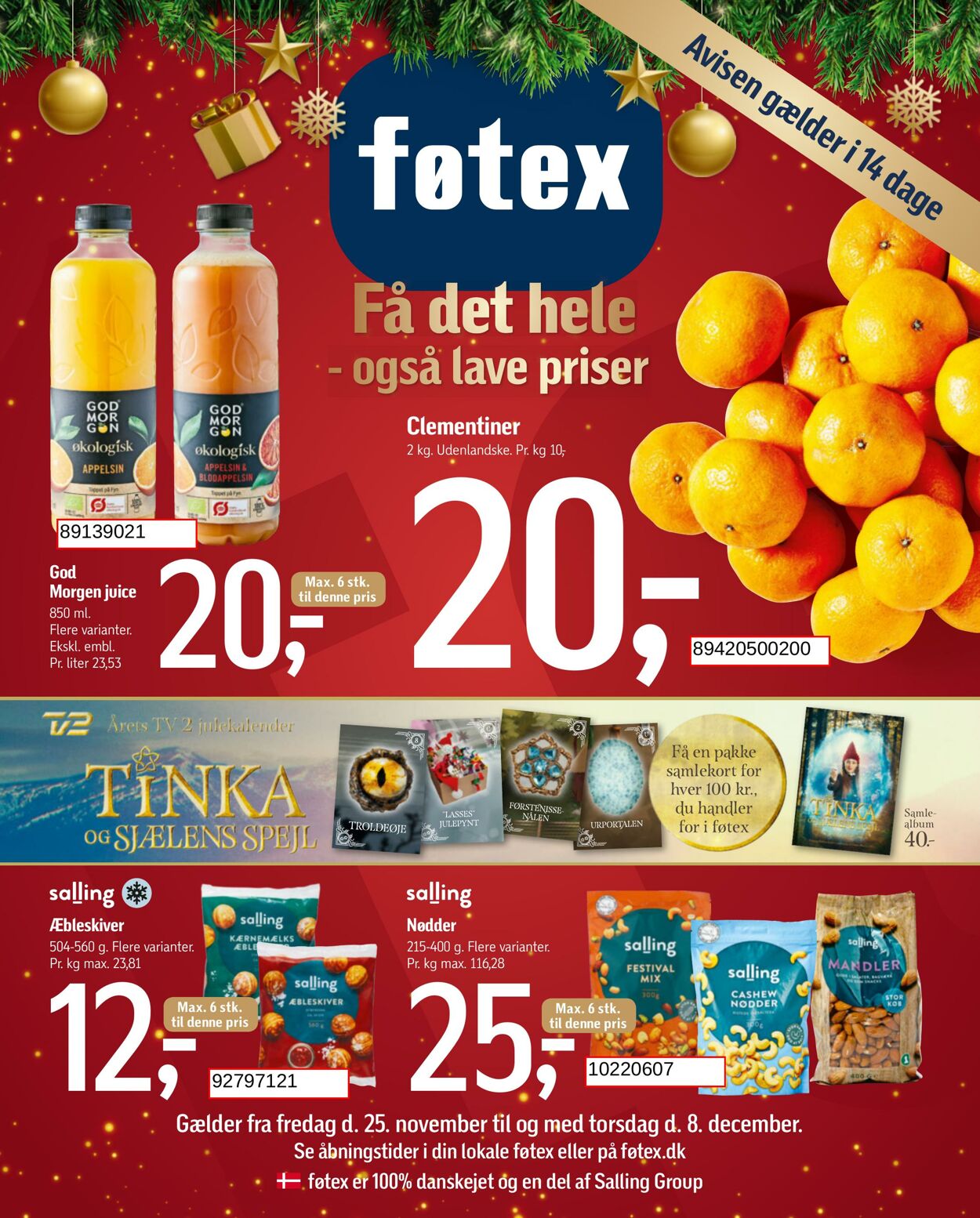 Tilbud føtex 25.11.2022 - 27.11.2022