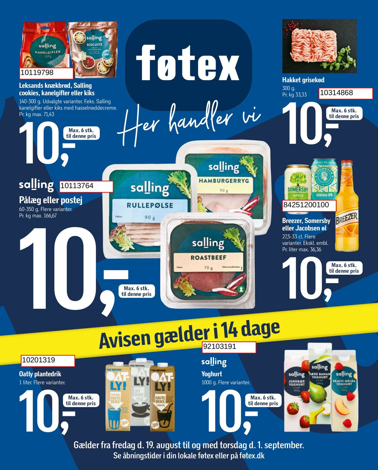 Tilbud føtex 19.08.2022 - 01.09.2022