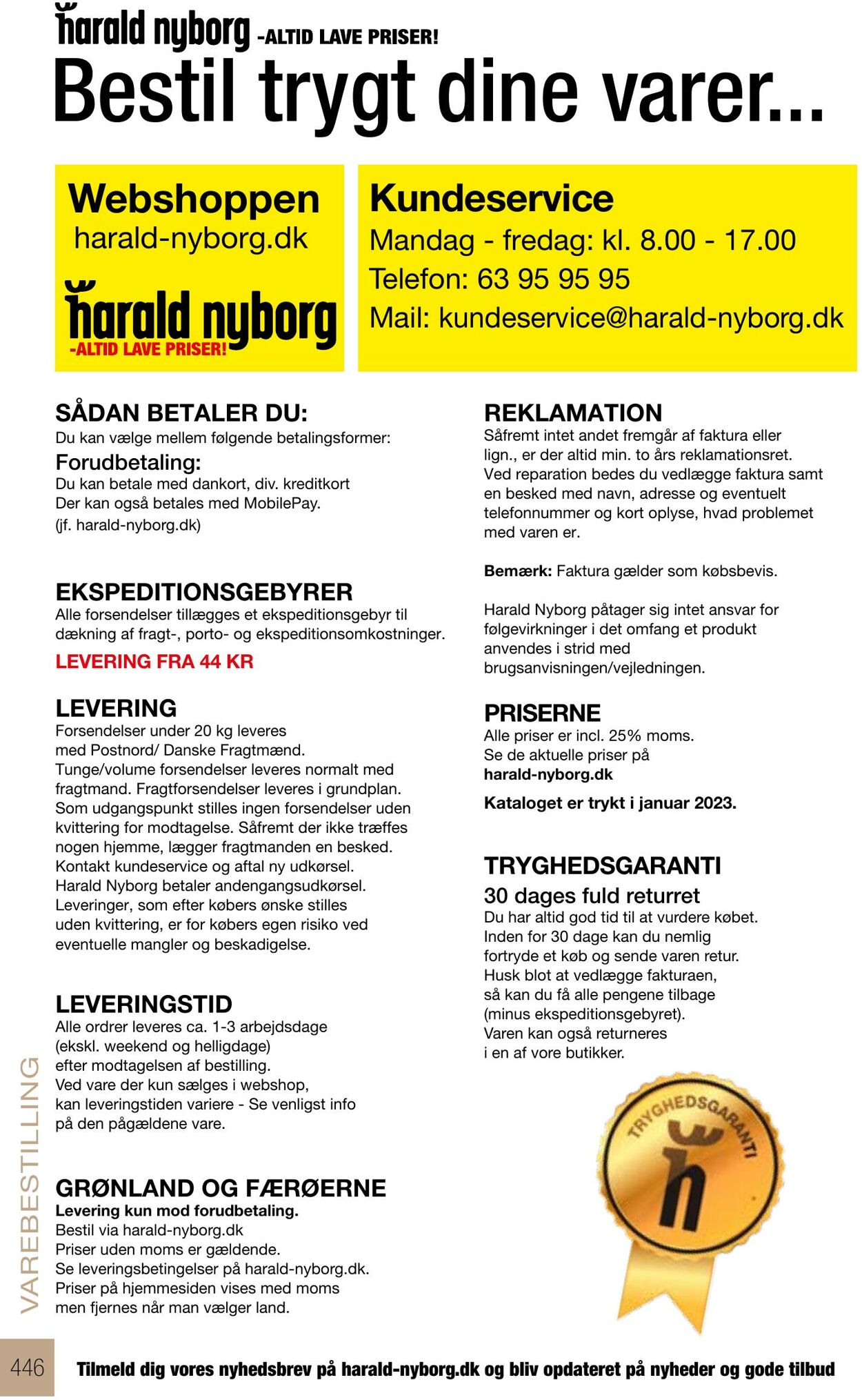 Tilbud Harald Nyborg 05.01.2023 - 31.05.2023