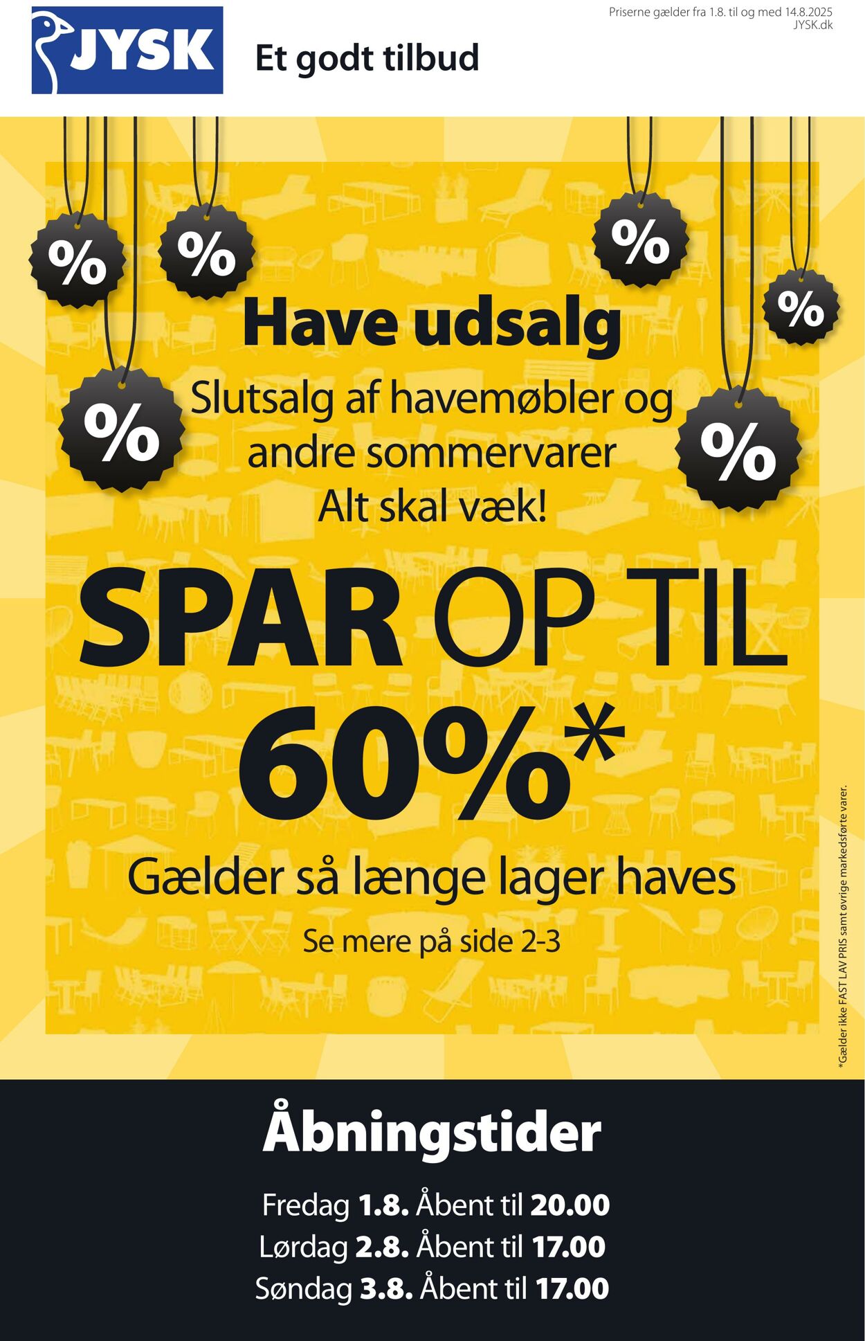 Tilbud Jysk 01.08.2025 - 15.08.2025