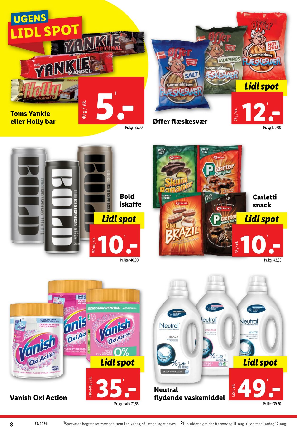 Tilbud Lidl 11.08.2024 - 17.08.2024