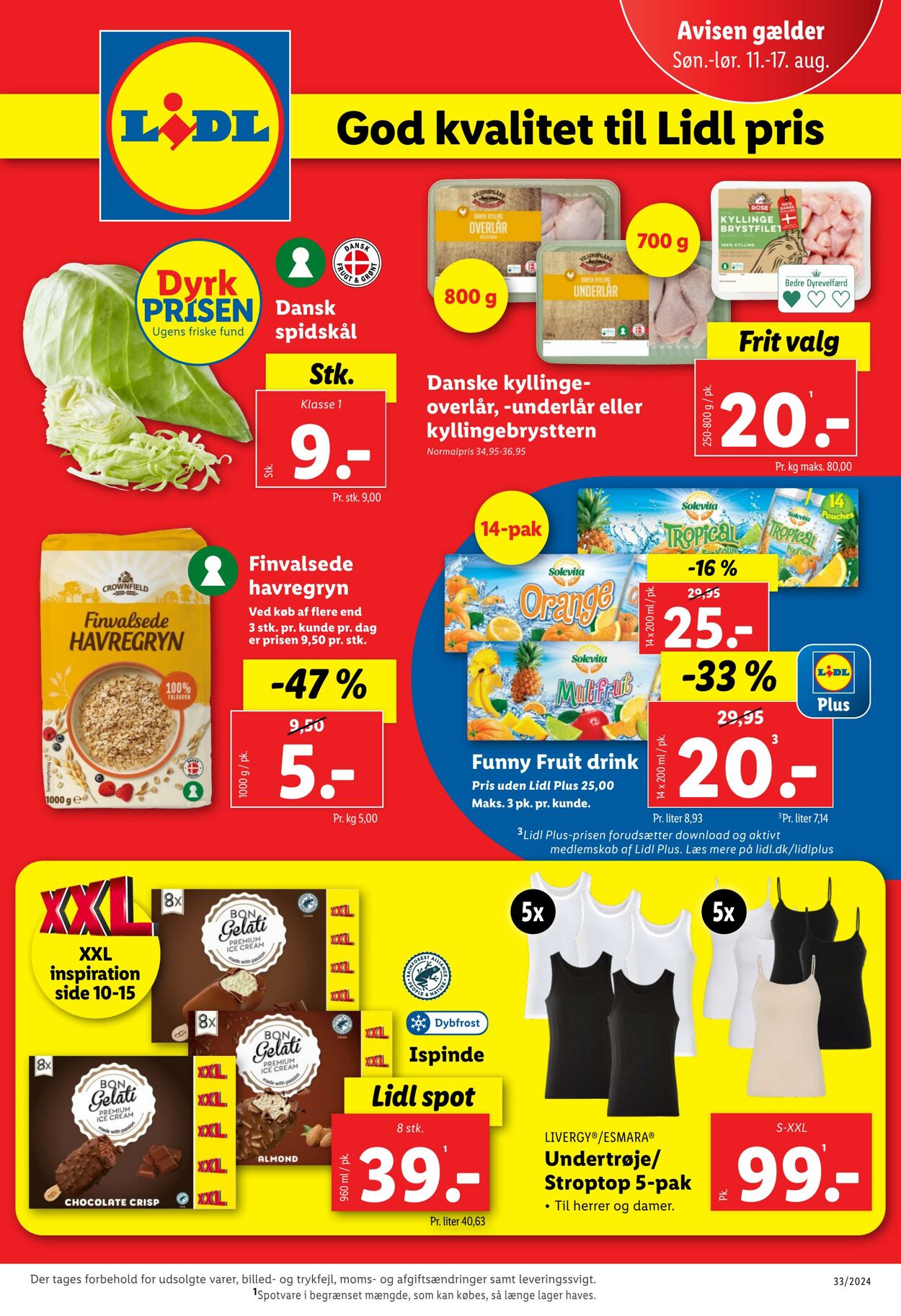 Tilbud Lidl 11.08.2024 - 17.08.2024