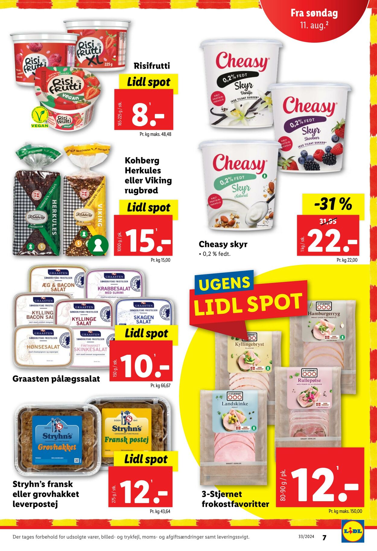 Tilbud Lidl 11.08.2024 - 17.08.2024