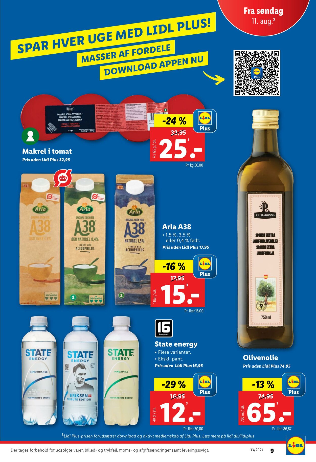 Tilbud Lidl 11.08.2024 - 17.08.2024