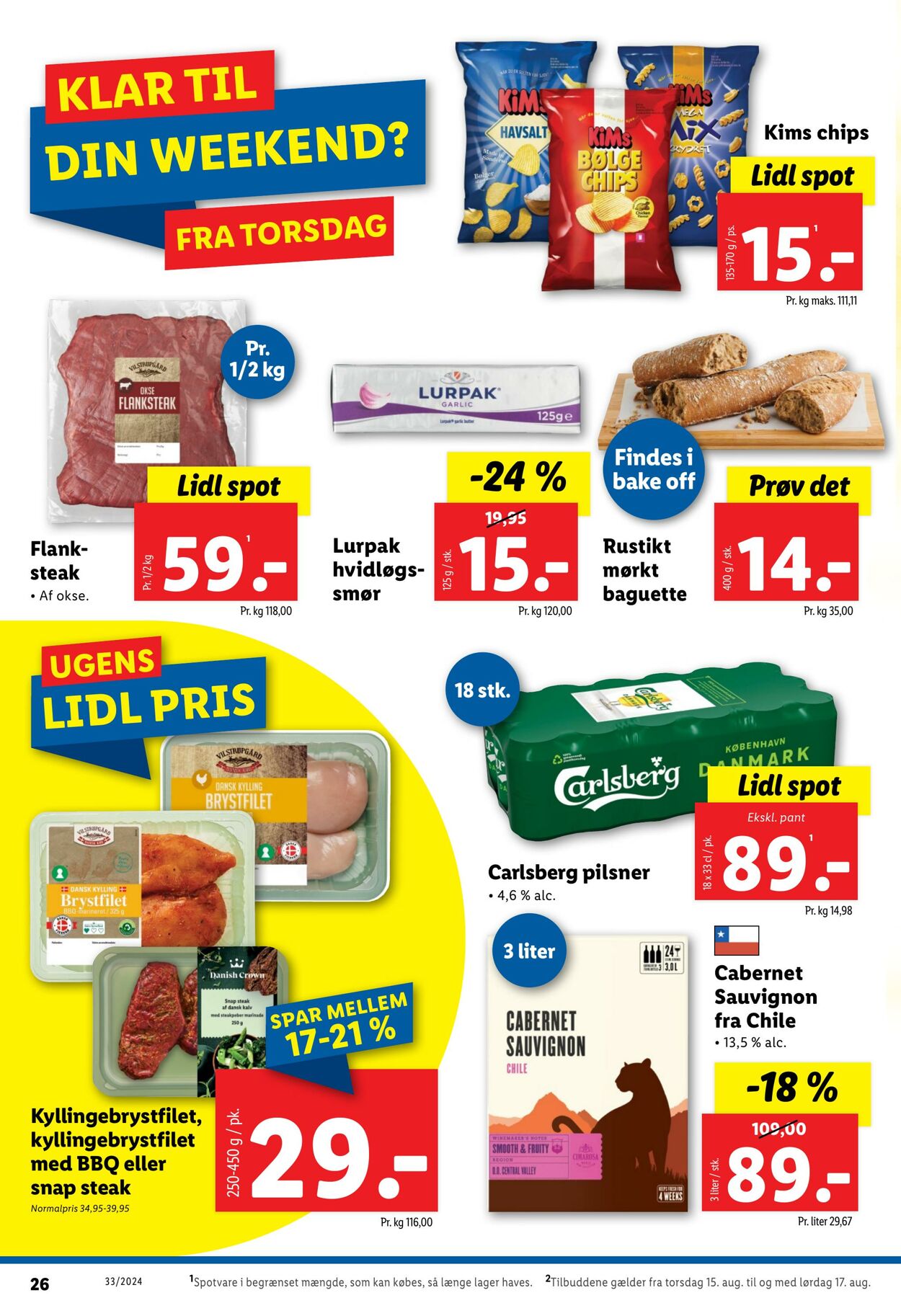 Tilbud Lidl 11.08.2024 - 17.08.2024