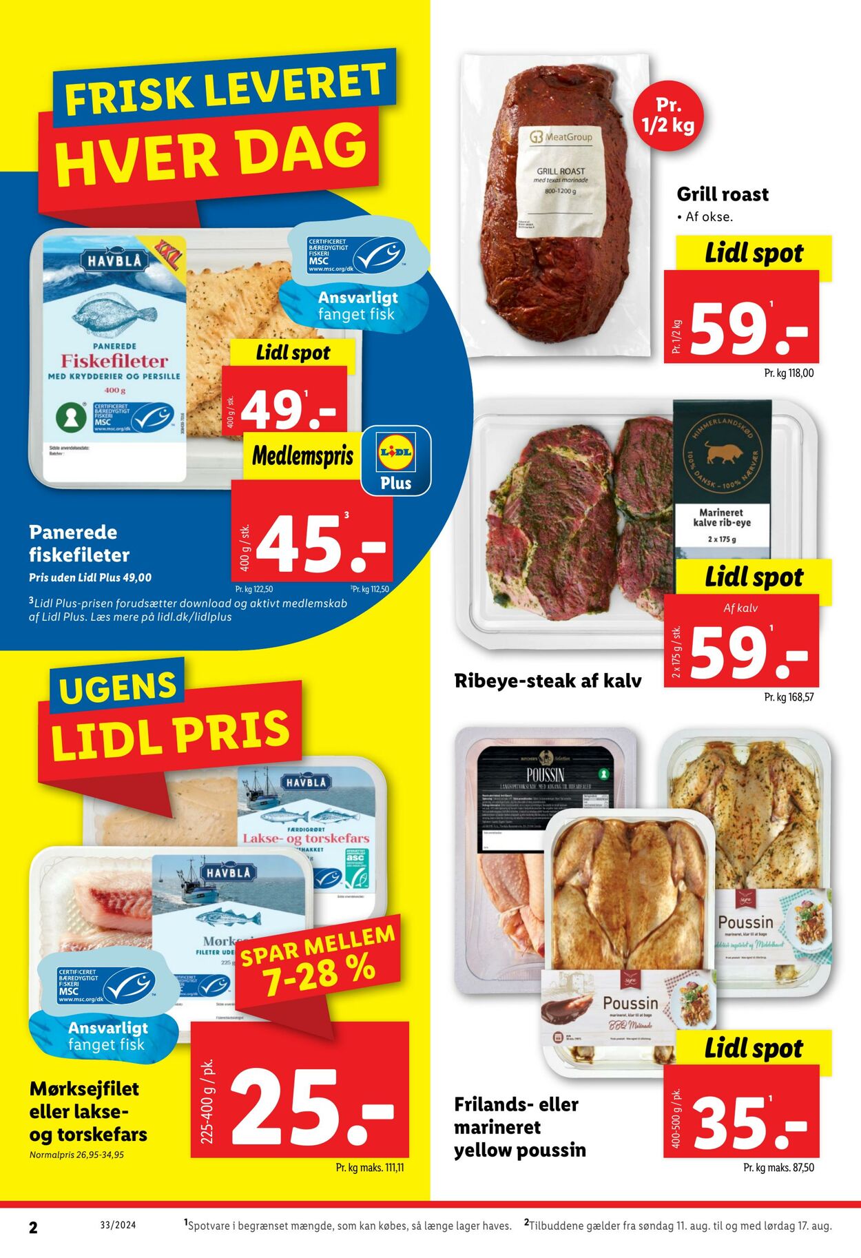 Tilbud Lidl 11.08.2024 - 17.08.2024