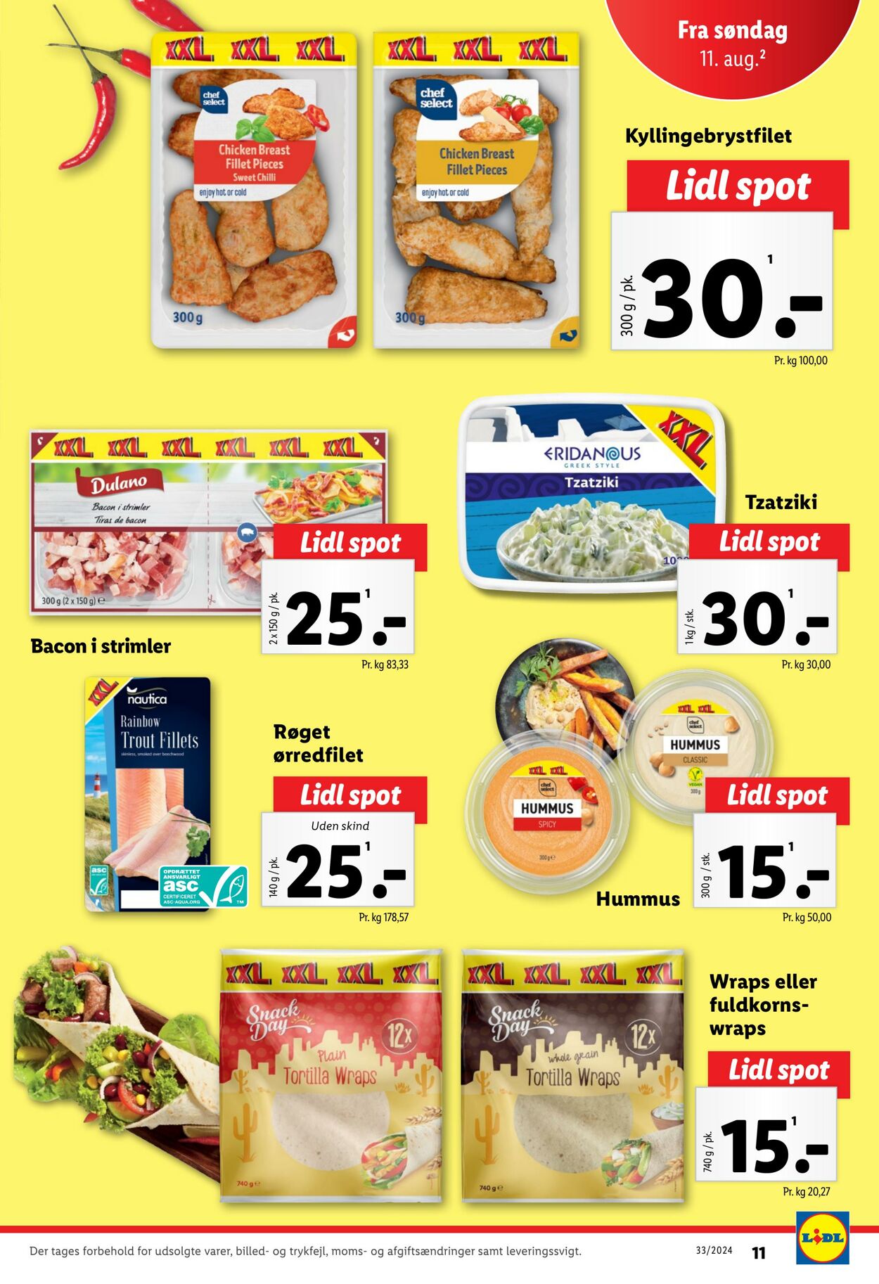 Tilbud Lidl 11.08.2024 - 17.08.2024