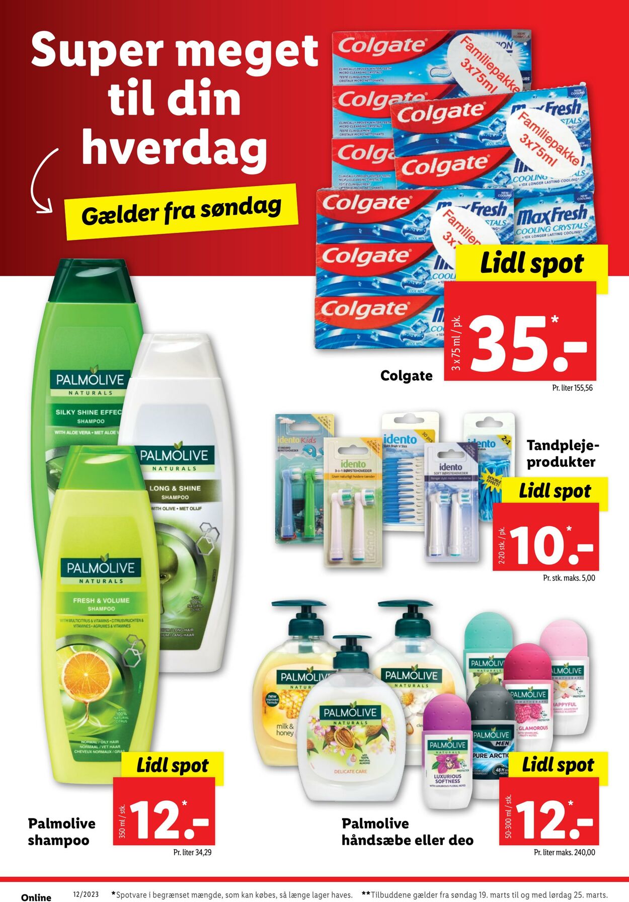 Tilbud Lidl 19.03.2023 - 25.03.2023