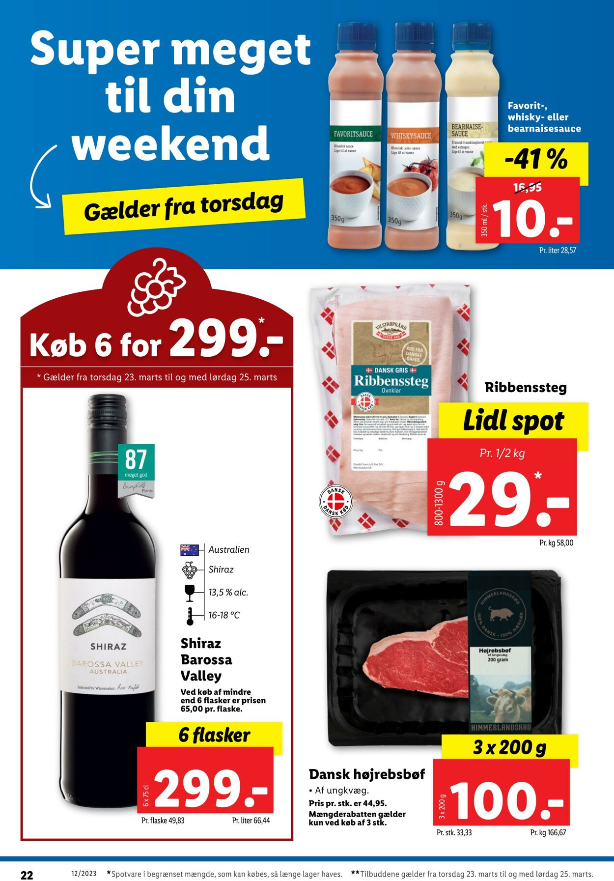 Tilbud Lidl 19.03.2023 - 25.03.2023