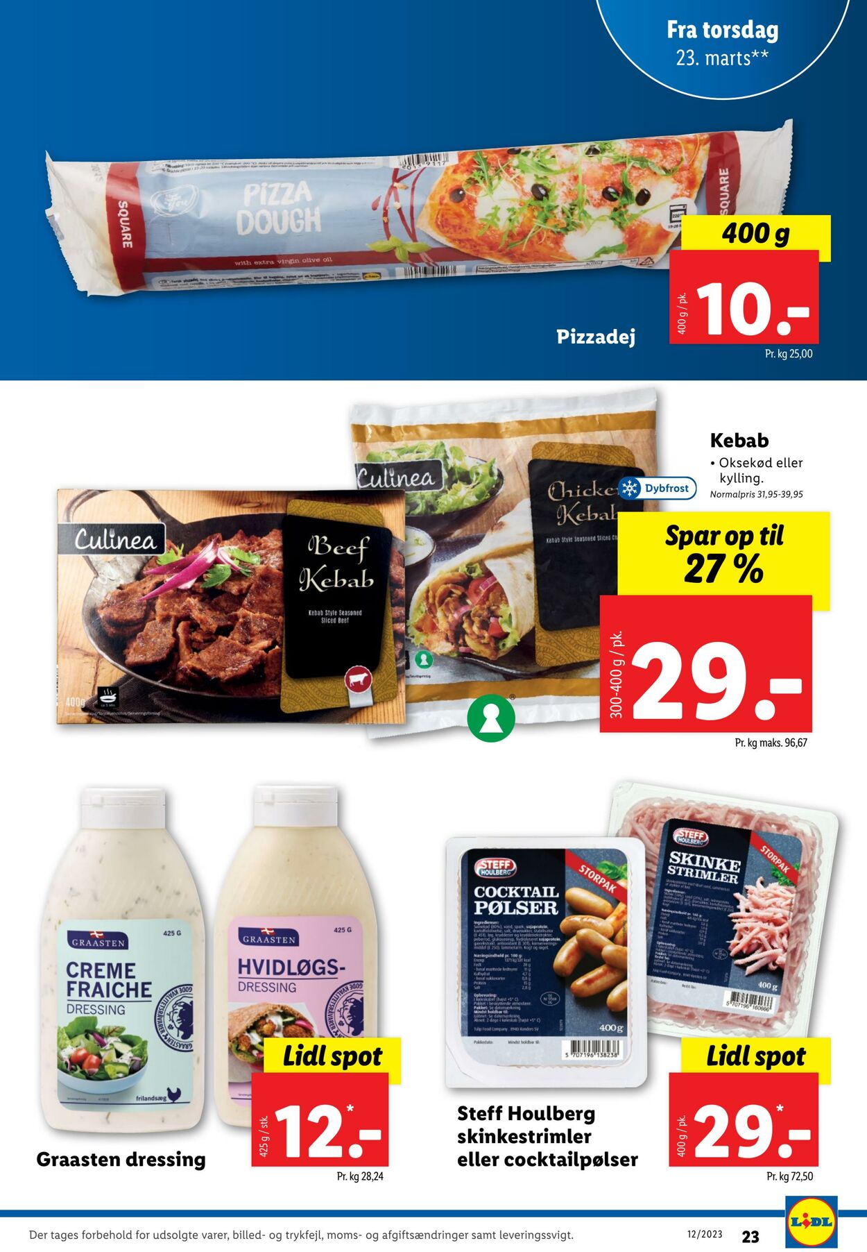 Tilbud Lidl 19.03.2023 - 25.03.2023