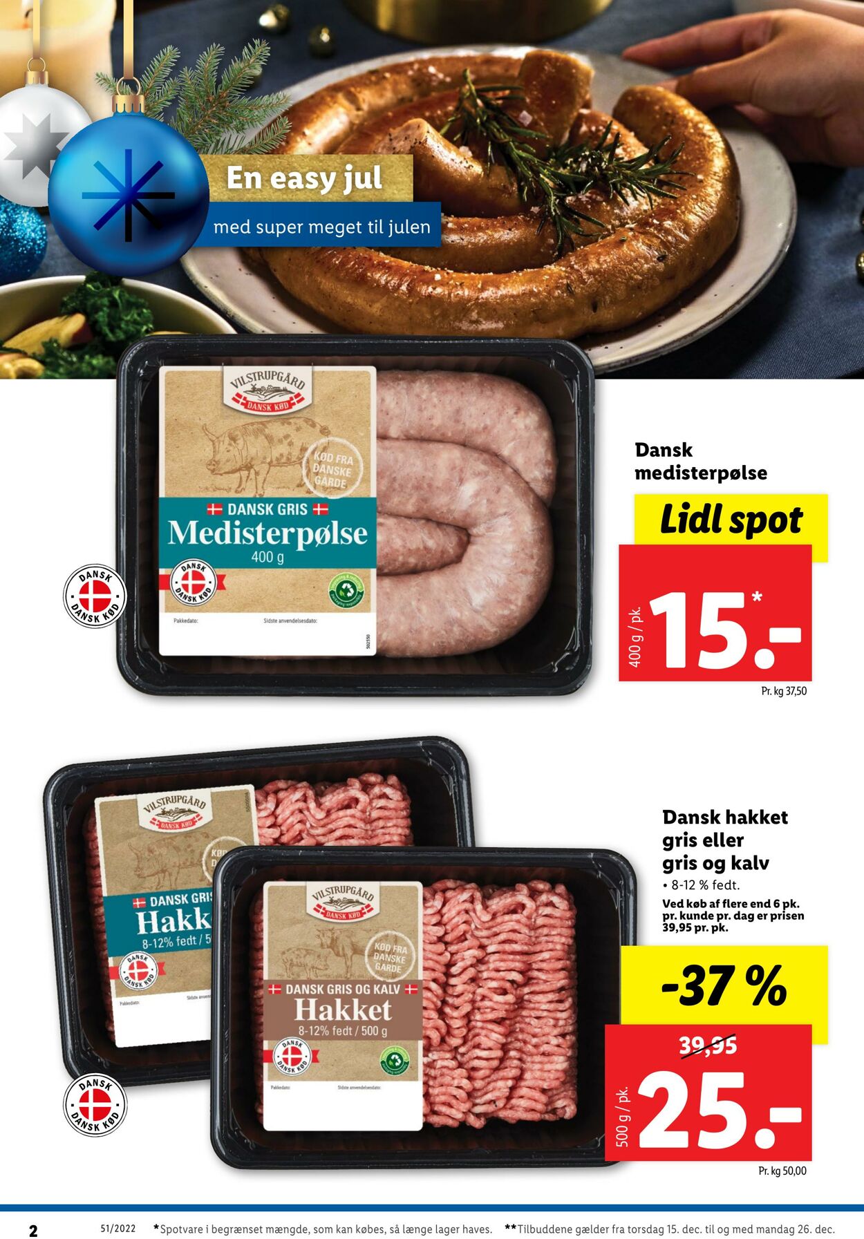 Tilbud Lidl 16.12.2022 - 26.12.2022