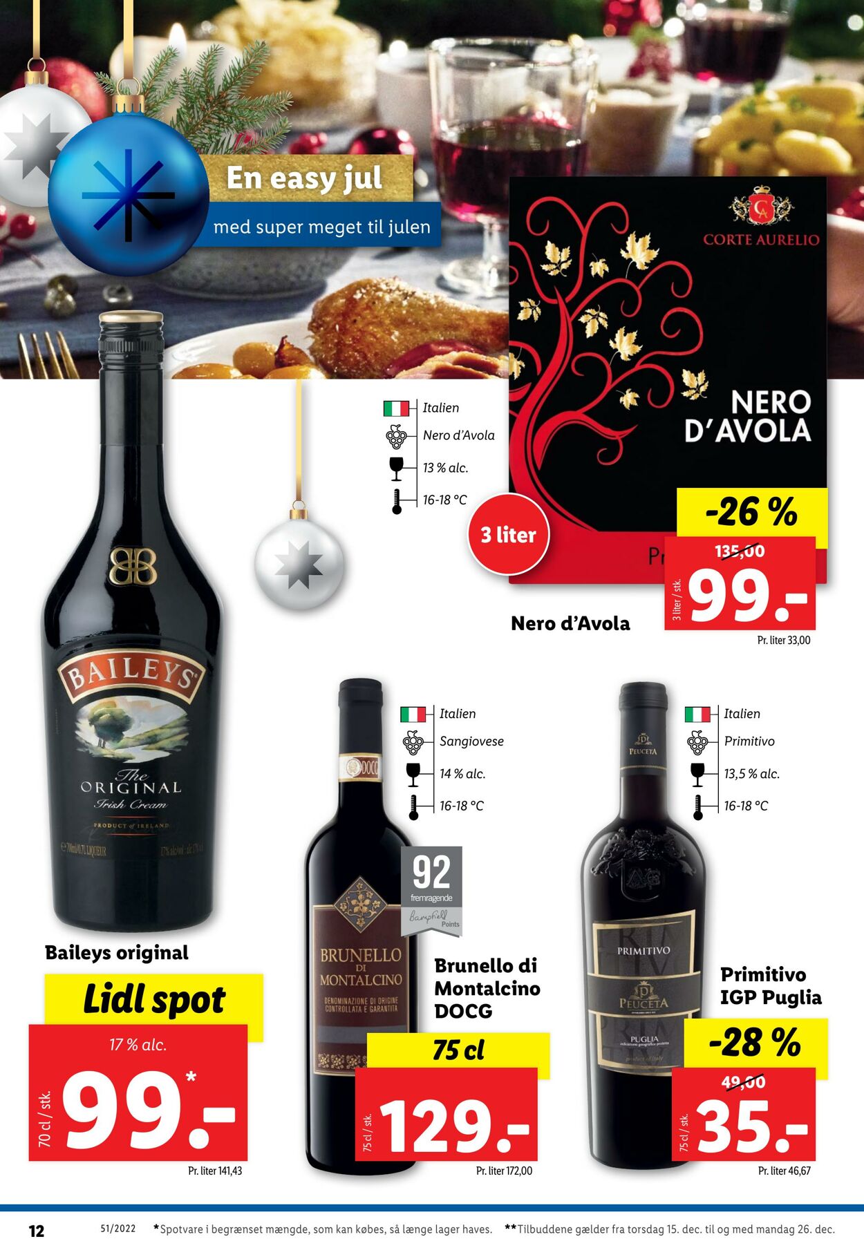 Tilbud Lidl 16.12.2022 - 26.12.2022