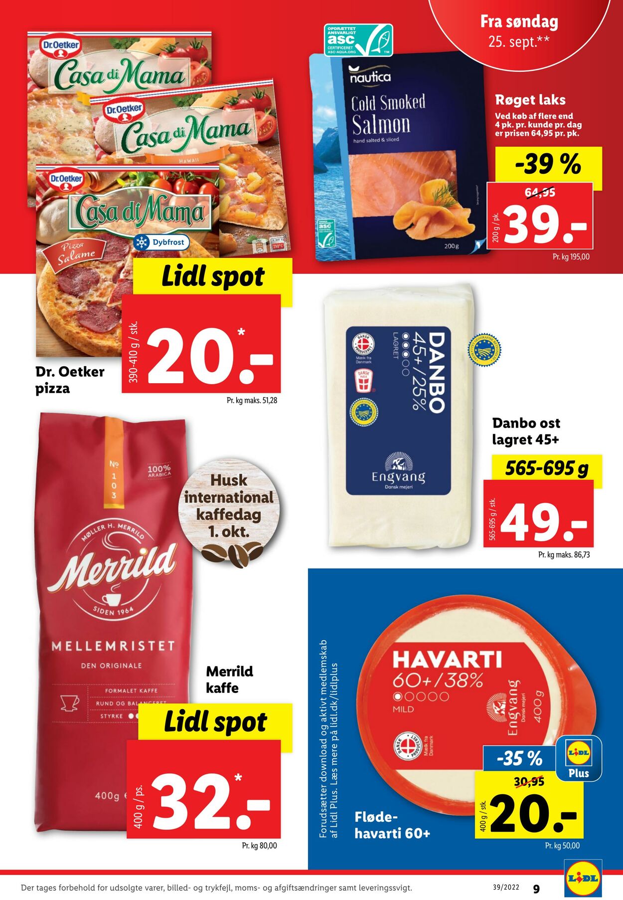 Tilbud Lidl 24.09.2022 - 01.10.2022