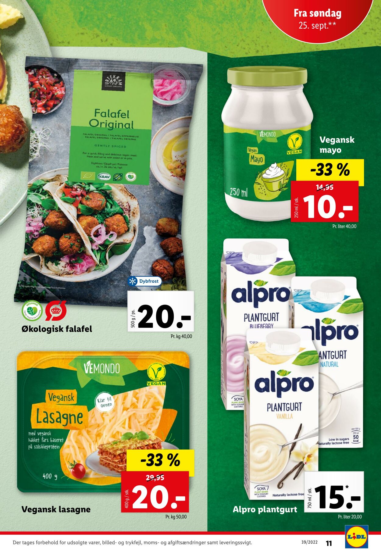 Tilbud Lidl 24.09.2022 - 01.10.2022