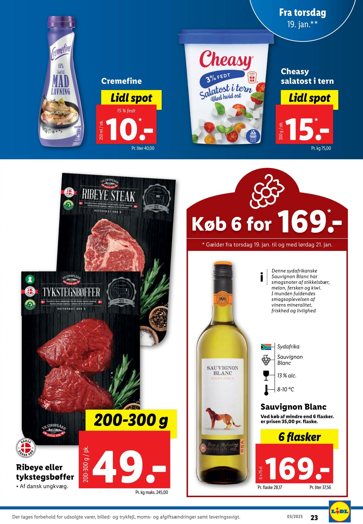 Tilbud Lidl 14.01.2023 - 21.01.2023