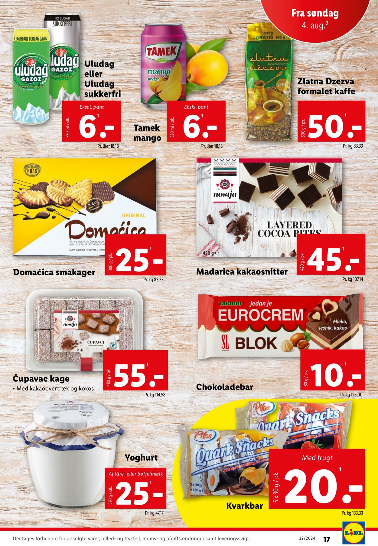 Tilbud Lidl 03.08.2024 - 10.08.2024