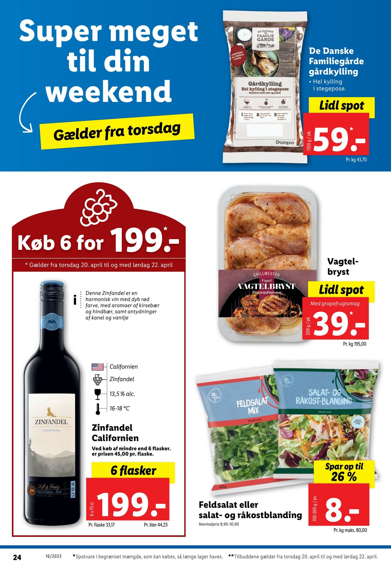 Tilbud Lidl 15.04.2023 - 22.04.2023