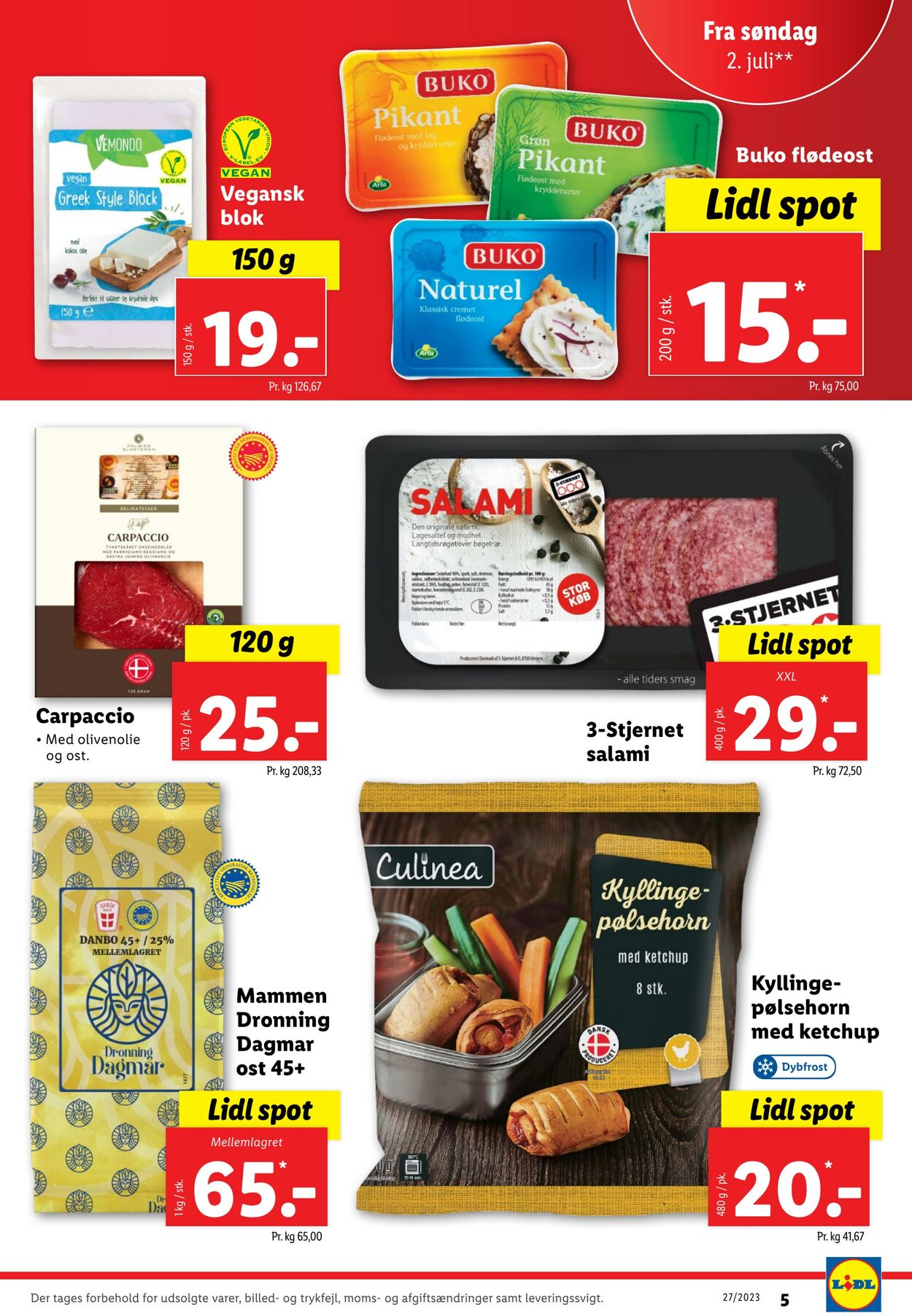 Tilbud Lidl 01.07.2023 - 08.07.2023