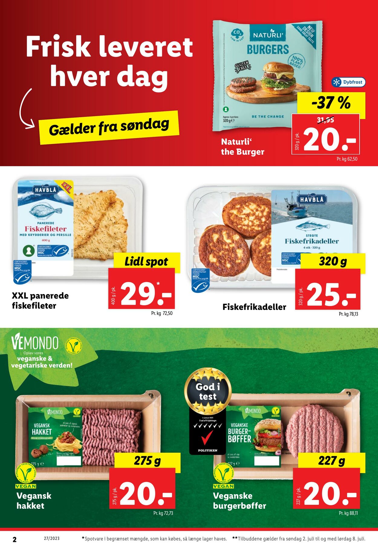 Tilbud Lidl 01.07.2023 - 08.07.2023