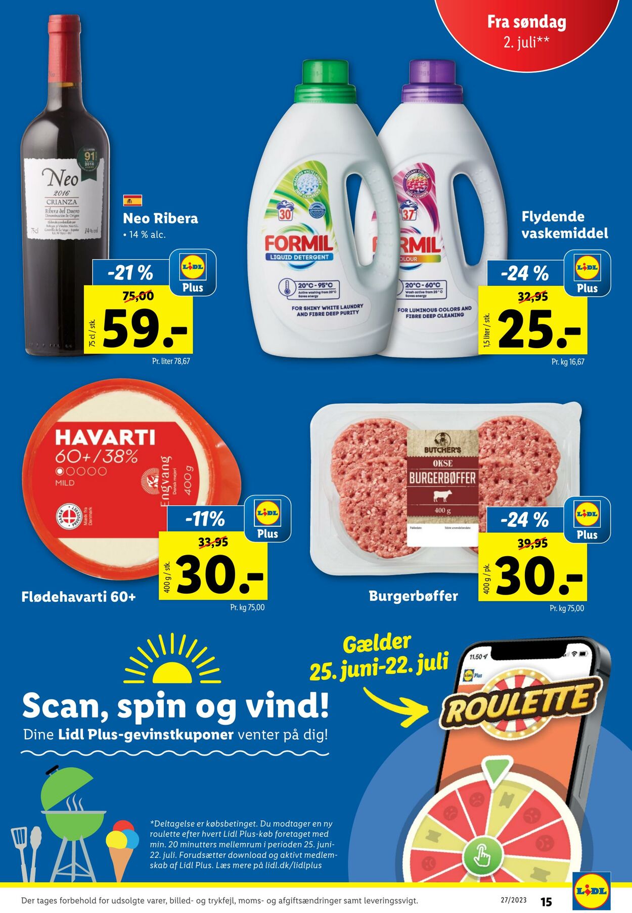 Tilbud Lidl 01.07.2023 - 08.07.2023