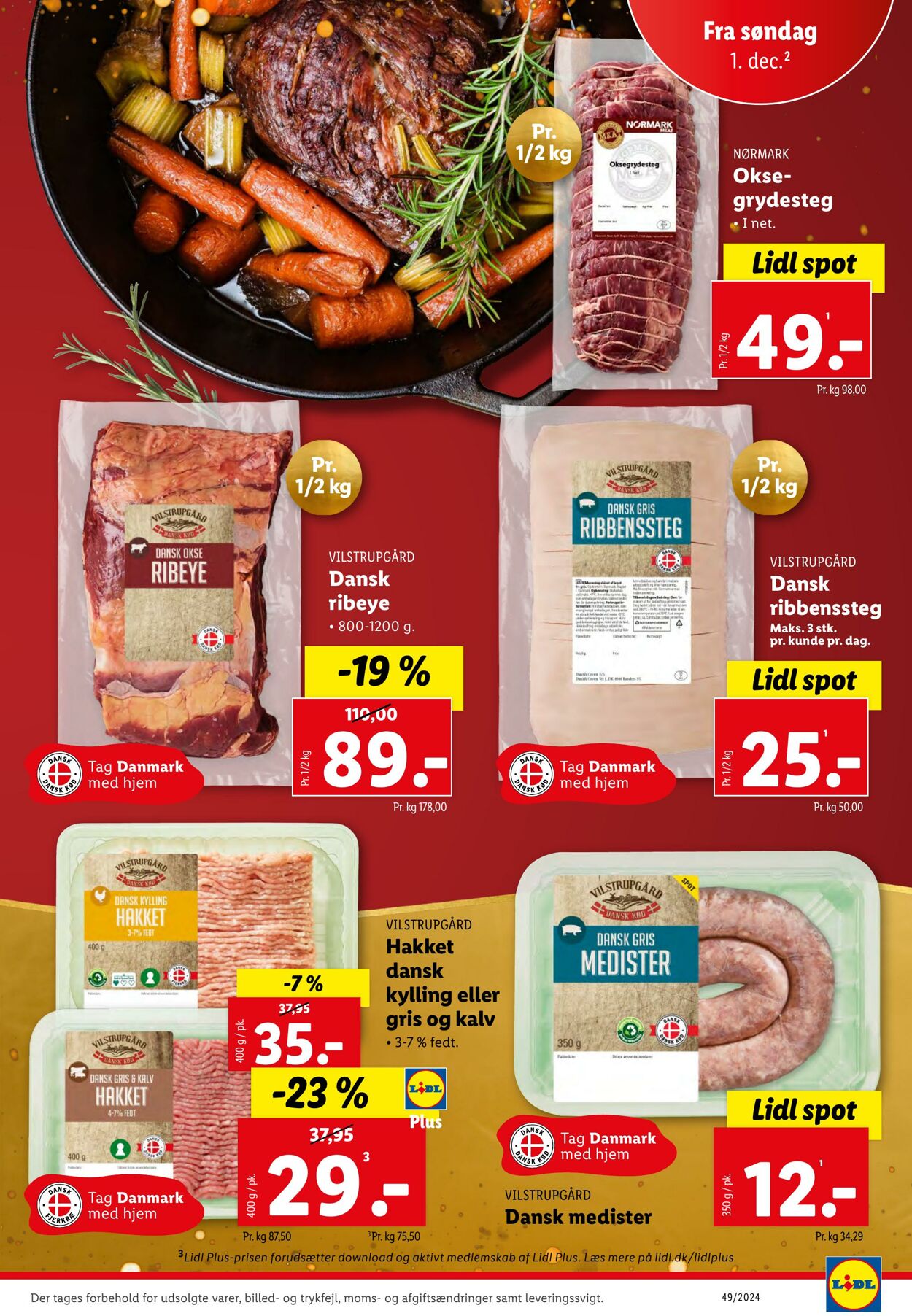 Tilbud Lidl 30.11.2024 - 07.12.2024