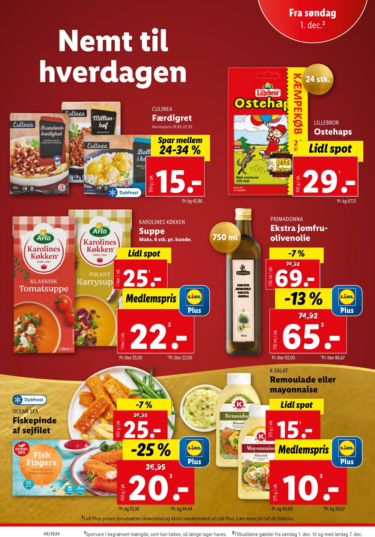 Tilbud Lidl 30.11.2024 - 07.12.2024