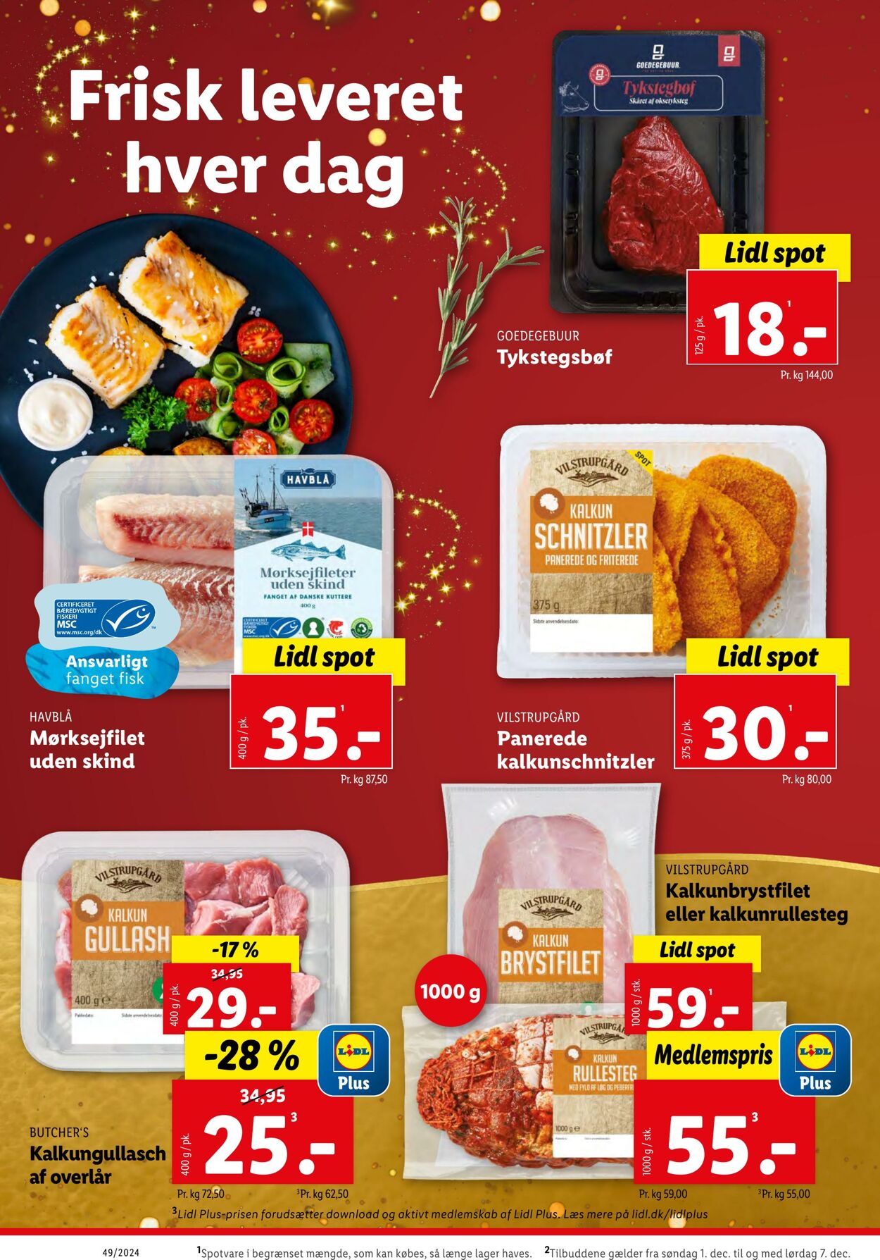 Tilbud Lidl 30.11.2024 - 07.12.2024