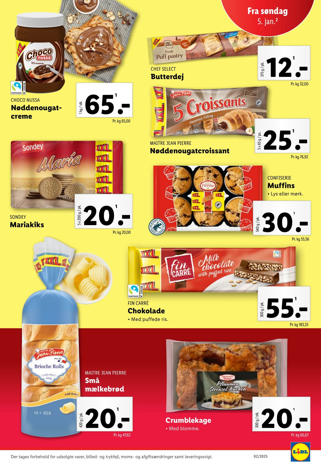 Tilbud Lidl 04.01.2025 - 11.01.2025