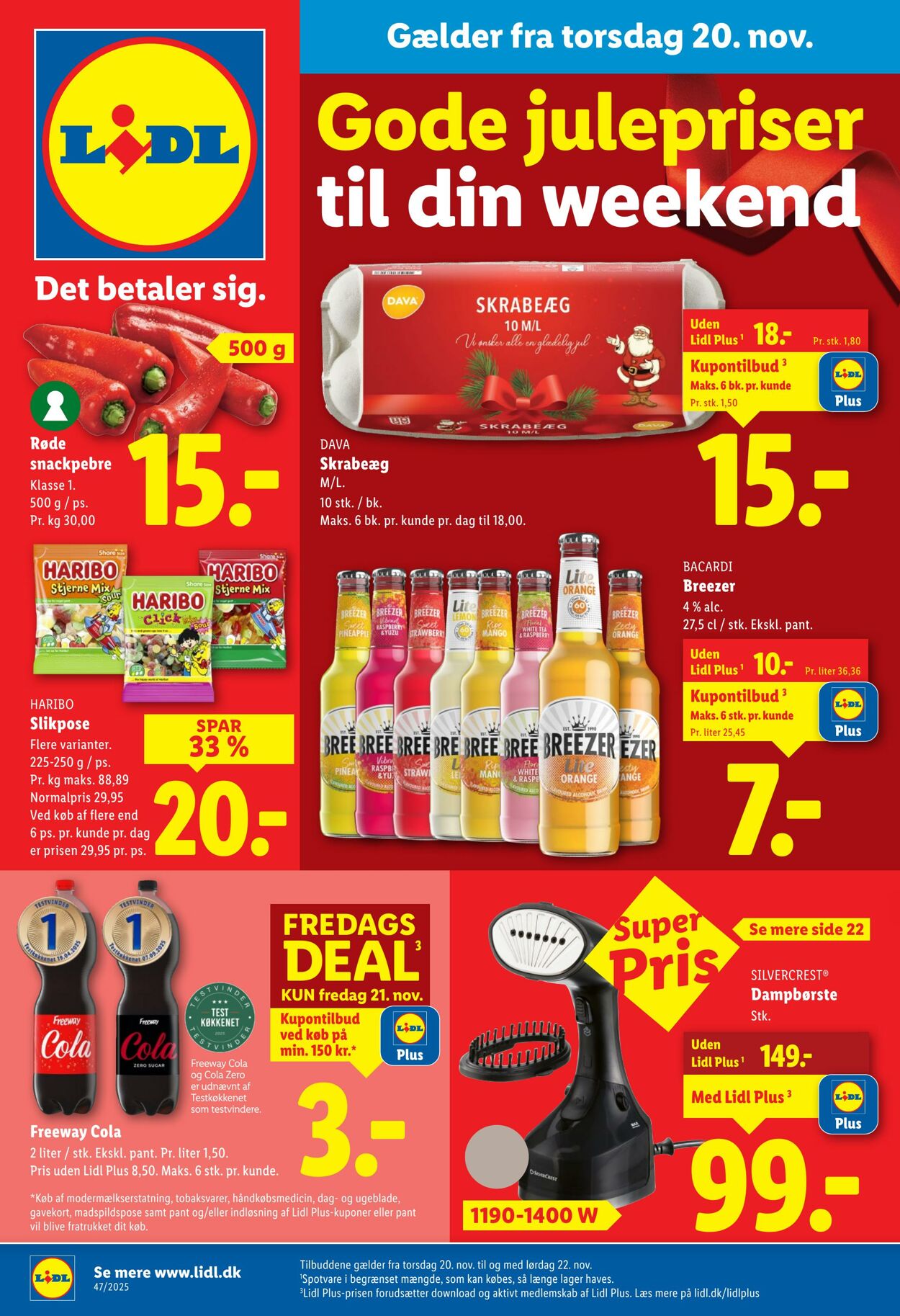 Tilbud Lidl 15.11.2025 - 22.11.2025