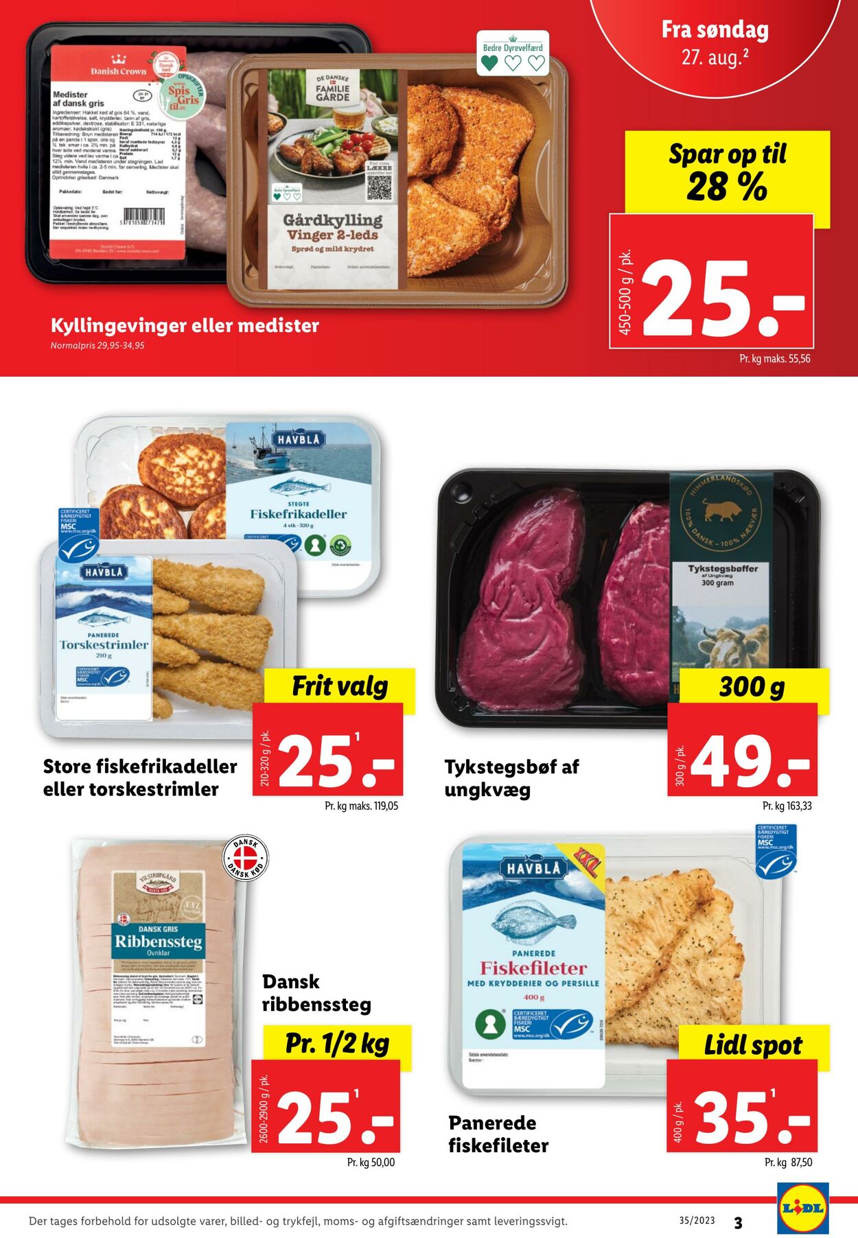 Tilbud Lidl 26.08.2023 - 02.09.2023