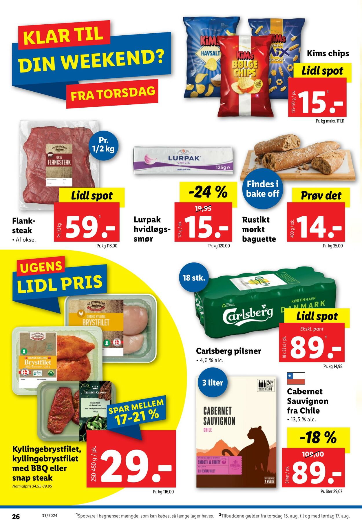 Tilbud Lidl 10.08.2024 - 17.08.2024