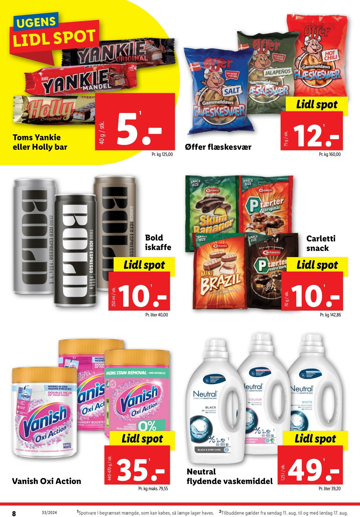 Tilbud Lidl 10.08.2024 - 17.08.2024