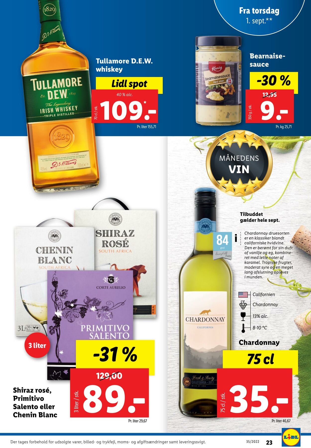 Tilbud Lidl 28.08.2022 - 03.09.2022