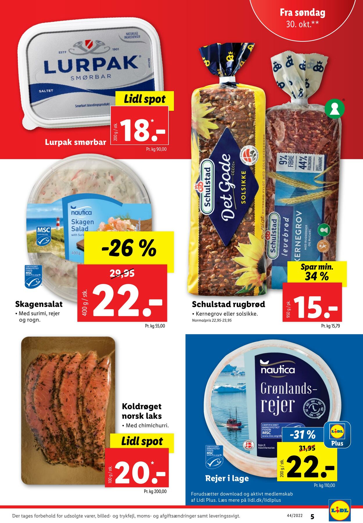 Tilbud Lidl 29.10.2022 - 05.11.2022